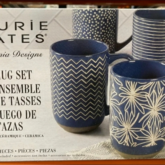 Laurie gates 4-piece mugs set - Picture 3 of 5